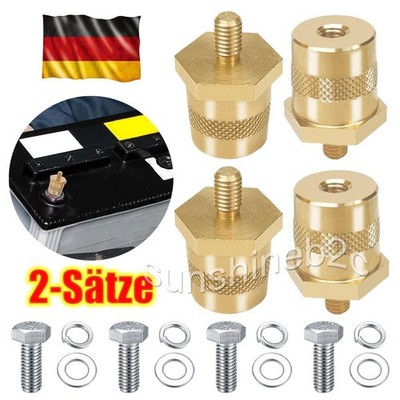 2 Satz Batterie Pol Adapter M8 Standardpol Batteriepol Schraubpol