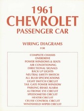 1961 Chevrolet Belaire Biscayne Impala Wiring Diagrams Manual 1961 Chevrolet Belaire Biscayne Impala Wiring Diagrams Manual