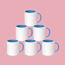 11oz Coloured Sublimation Mugs -Inner & Handle – Bulk Packs 1/6/12/18/36