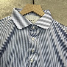 Collars  Co Mens Dress Collar Polo Large Purple Striped NWT