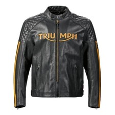 Chaqueta de carreras Triumph Chaqueta de cuero de vaca genuina premium para motocicleta Triumph