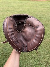 Rawlings Renegade RSCM Lite Toe Brown Leather Baseball Catchers Mitt Glove RHT