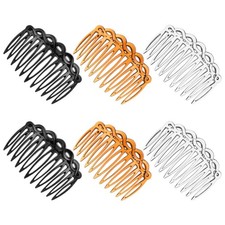 6 PCS French Hair Side Comb Accessories for 7.5 x 5.3 cm 3.0 x 2.1 in 
