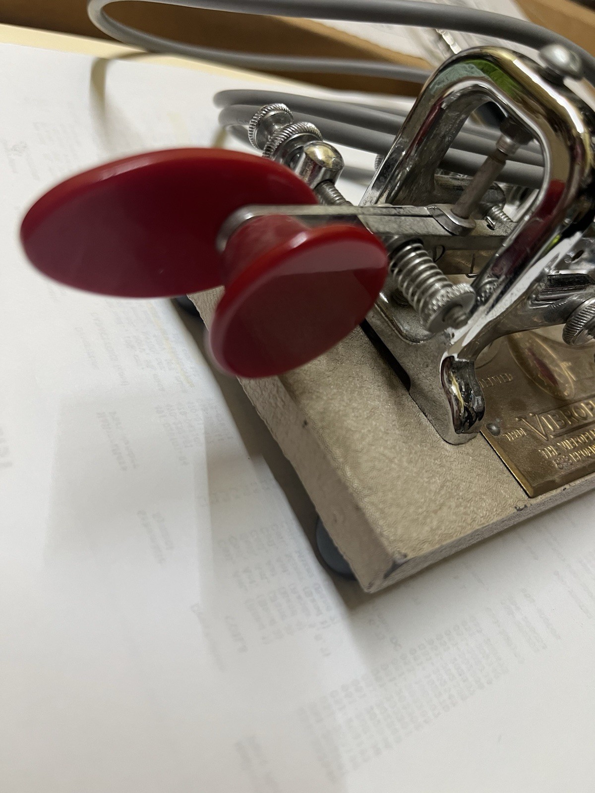 Vibroplex Vibrokeyer Vibro Keyer Standard Ham Radio Morse Code Telegraph Paddle