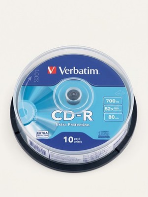 Verbatim CD-R 700MB 80 Min 52x Extra Protection 10er Spindel Rohlinge Cakebox