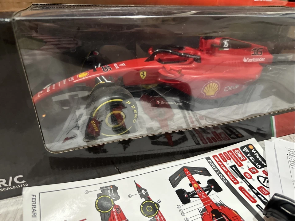 Authentic Licensed Rastar 1:12 Ferrari F1 75 Remote Control Car Formula 1 RC Car - Image 2 of 4