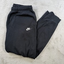 Nike Sweatpants Mens XLT Black Sportswear Club Fleece Drawstring Joggers Gym