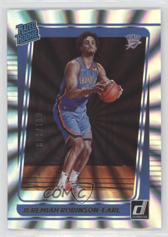 2021 Panini Donruss Rated Rookie Holo Laser /149 Jeremiah Robinson-Earl #220 0c6