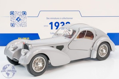 Solido - 1:18 Bugatti Type 57 SC Atlantic Grey 1937 - Diecast