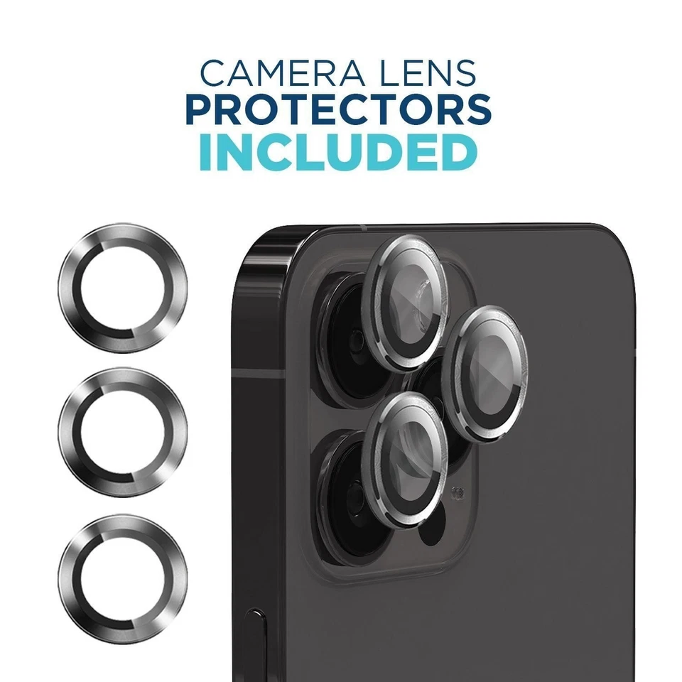 Tech Armor Screen Protector for iPhone 15 Pro 6.1 inch - 3 Pack + Camera Lens - Image 3 of 4