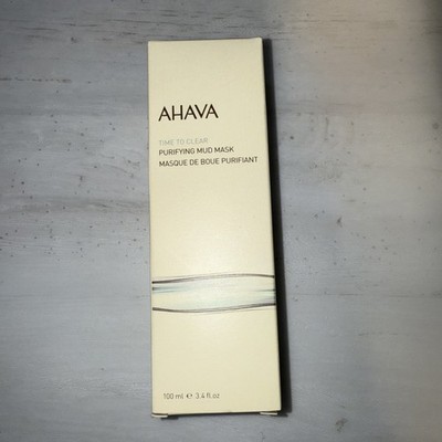 AHAVA Time To Clear Purifying Mud Mask 3.4 oz Full Size ~ Brand New! FREE SHIP