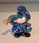 Smurf Figure: 20141 CAPTAIN Blue Version CUSTOM - VGC (Smurf Puffi)