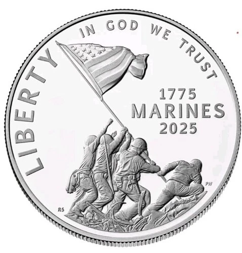 2025 U.S Marine Corps 250th Anniversary Proof Silver Dollar Comes w/ Box & COA !