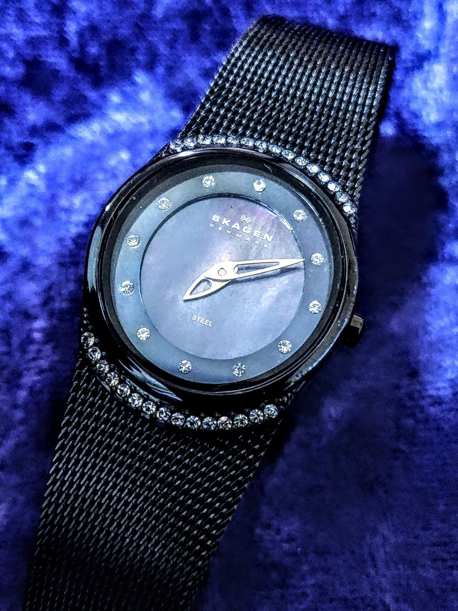 Skagen Crystal Mesh 686XSMM Slim Luxury Womens Watch | eBay display picture 1