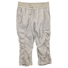 The North Face Aphrodite 2.0 Capri Pants Womens Beige Khaki Nylon Stretch Size M