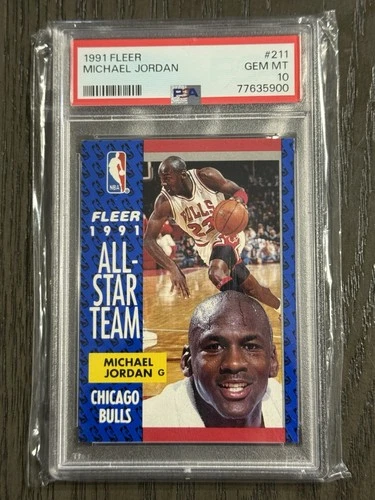 1991 FLEER #211 MICHAEL JORDAN PSA 10
