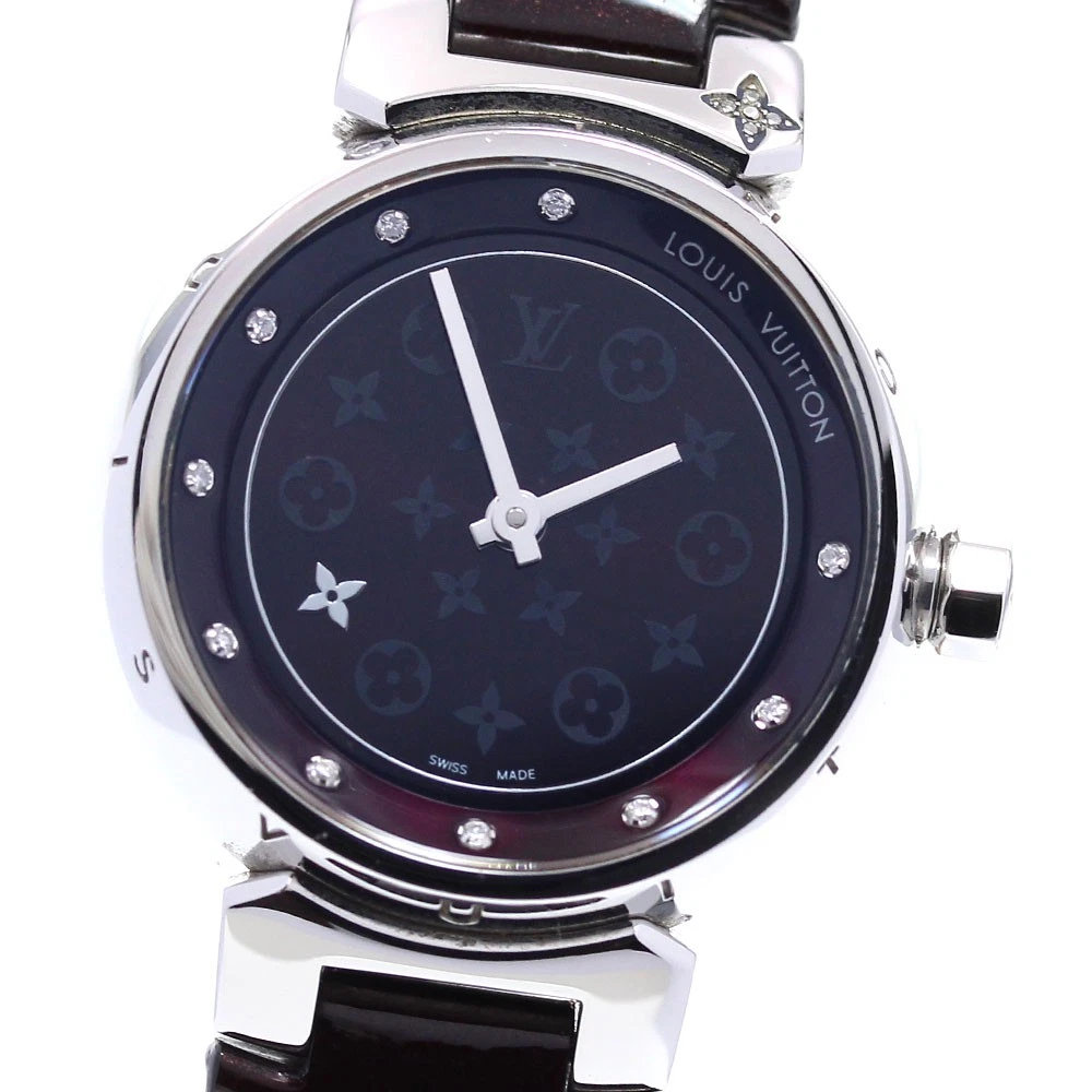 LOUIS VUITTON（LV） Orologio da donna al quarzo Louis Vuitton Tambour Q12M3 quadrante bordeaux_828063