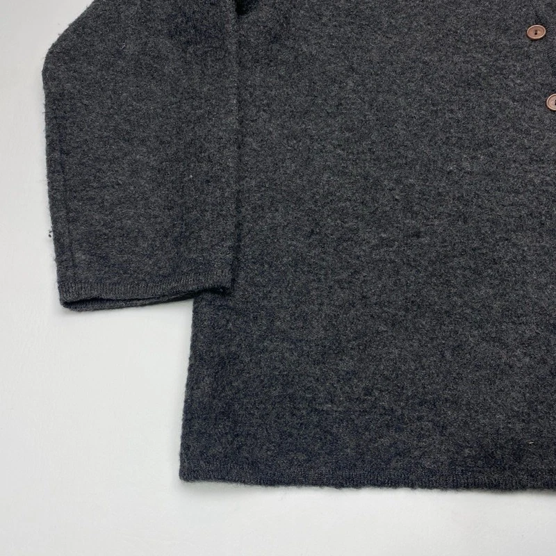 Chaqueta Liz Claiborne Elisabeth 100 % lana gris abotonada talla grande para mujer talla 2 Foto 3 de 4