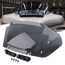 10" Windshield Windscreen Smoke Fit For Harley CVO Street Glide FLHXSE FLHX 2024