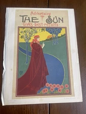 Art Nouveau Poster “The Sun” Circle of Best Studios 1890s Les Maitres de l’Affic