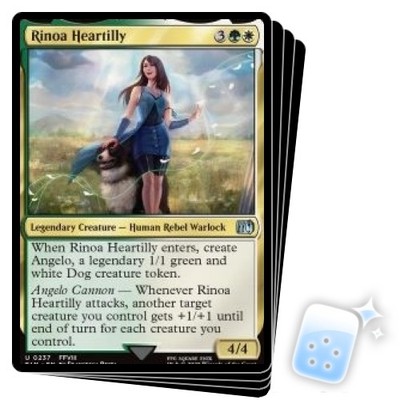 RINOA HEARTILLY X4 Final Fantasy FIN Magic MTG MINT CARD | eBay