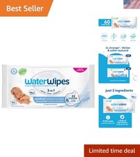 Sensitive Newborn  Baby Wipes, 3-In-1 Cleans, Cares, Protects, 99.9 Water,...