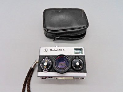 #SE5320# Rollei 35 S silber 2.8/40 mit Filter E30.5 Analogkamera *getestet* TOP