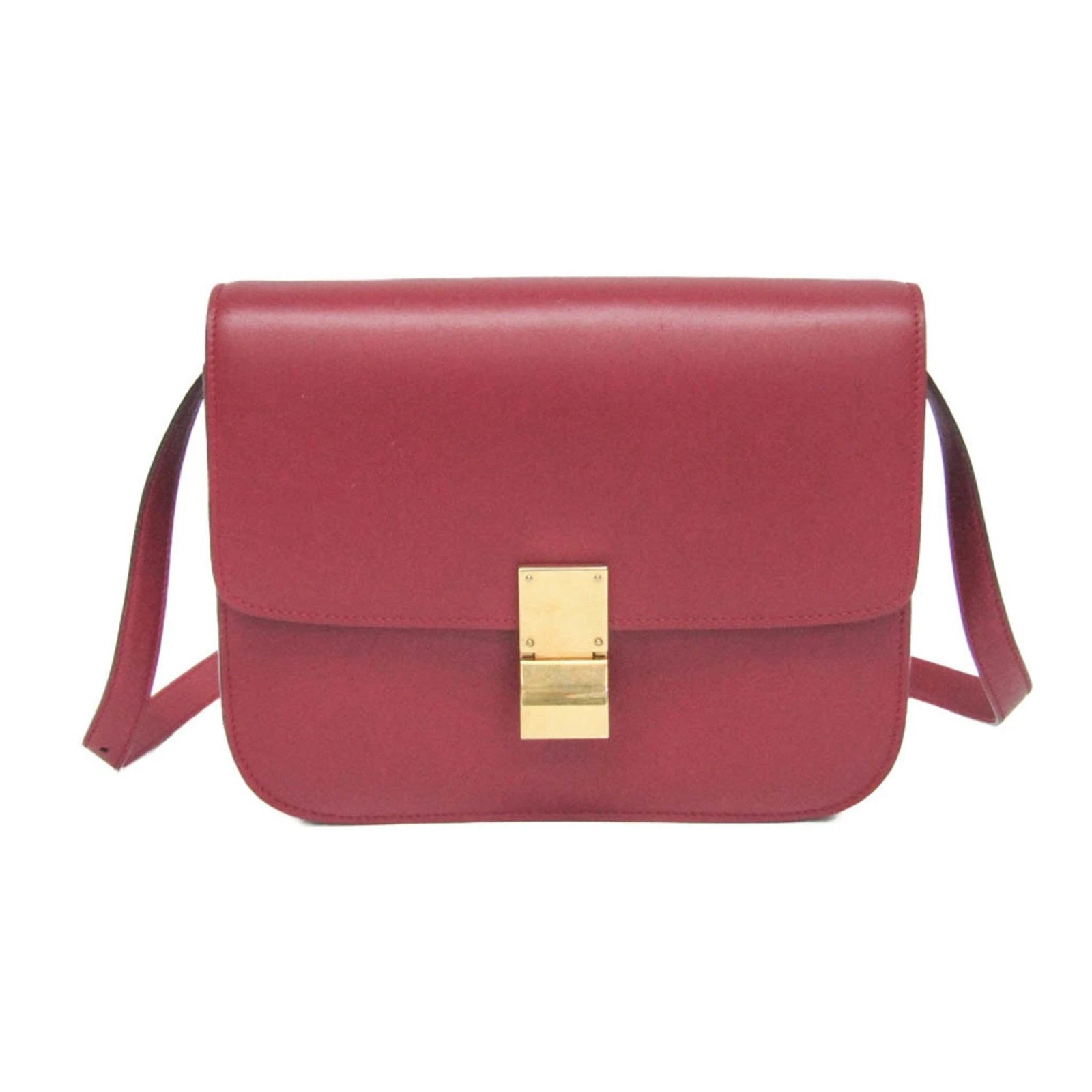 Celine Classic Box Medium 164173DLS Women's Leather Shoulder Bag R... BF583024