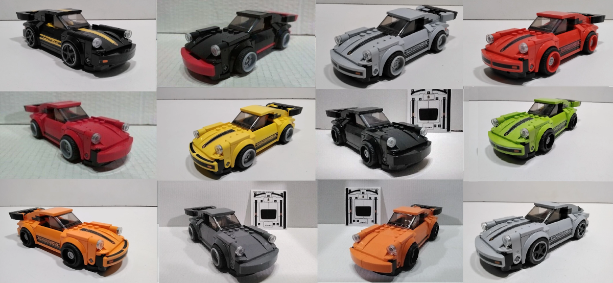 LEGO 75895 Speed Champions 1974 Porsche 911 Turbo 3.0 - Custom