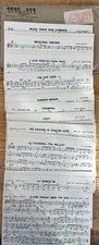 HAMMOND ORGAN SIMPLIFIED ARRANGEMENTS - SONG DEX - 1949 Issue 1-A       50 cards