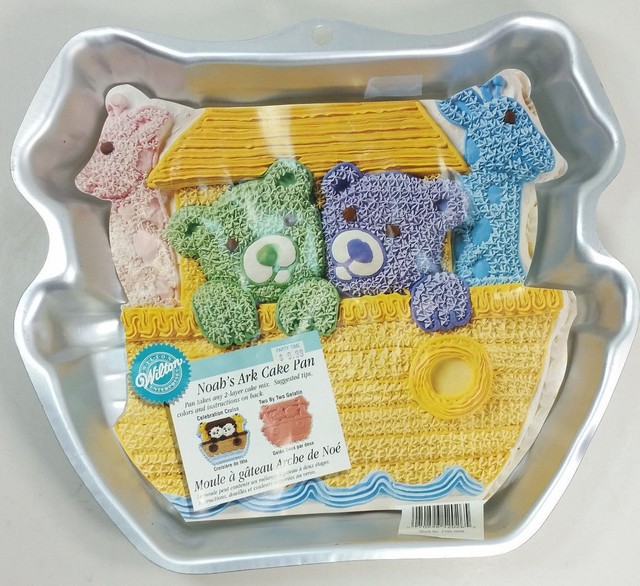 1999 Wilton Noah's Ark Cake Pan Twins Baby Shower 21052026 for sale