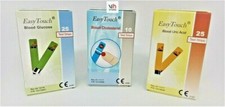 Easy Touch GCU Test Strips For Blood Glucose, Cholesterol, Uric Acid, Hemoglobin