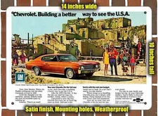 Metal Sign - 1972 Chevelle Malibu - 10x14 inches