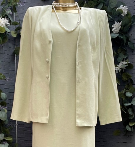 richard roberts fashions lime jacket dress suit mother of bride size 14 to 16 - Picture 8 of 14