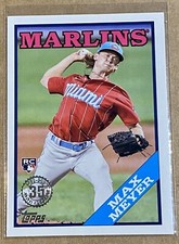 2023 Topps Series 1 1988 35th Anniversary Max Meyer Marlins #T88-50 Rookie Rc