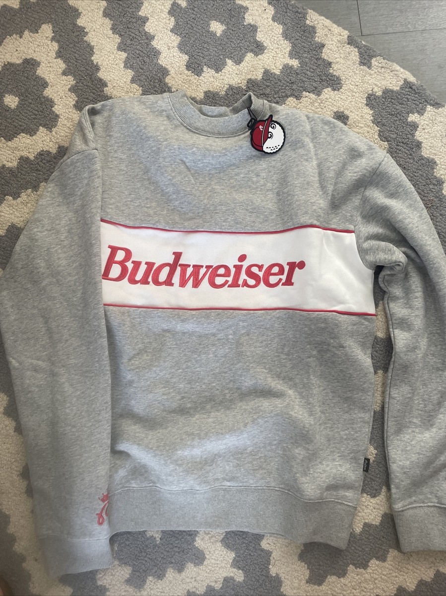 Budweiser x Malbon golf red king of beers pullover crewneck