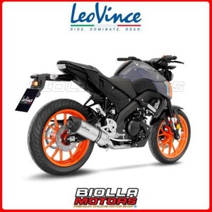 14365E SCARICO COMPLETO LEOVINCE YAMAHA MT-125 2023 - LV ONE EVO STAINLESS STEEL