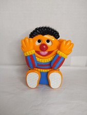 VINTAGE Ernie Peek A Boo Musical Wind Up Toy illco Sesame Street