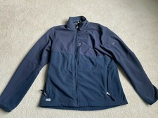 Nike Performance Mens Fleece Large Jacket Blue Full Zip Stretch Pockets NICE 