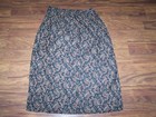 Women's Black & Brown Paisley Print Skirt by Notations Plus Size 1X EUC — photo 3