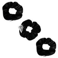 3 PACK Velvet Hair Scrunchies with Hidden Zipper Pocket Stash Scrunchy Hair Ties