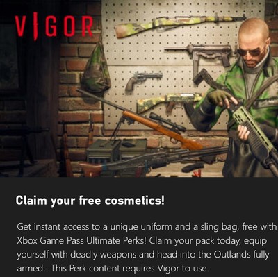 VIGOR Cosmetics Items DLC Pack (MAKE IT RAIN BUNDLE) Xbox One