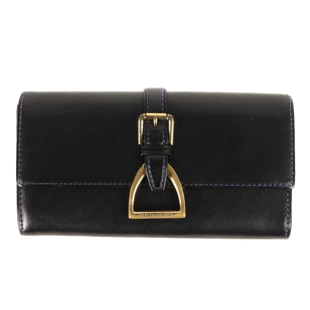 Carteras de cuero negro Lauren Ralph Lauren Para hombres