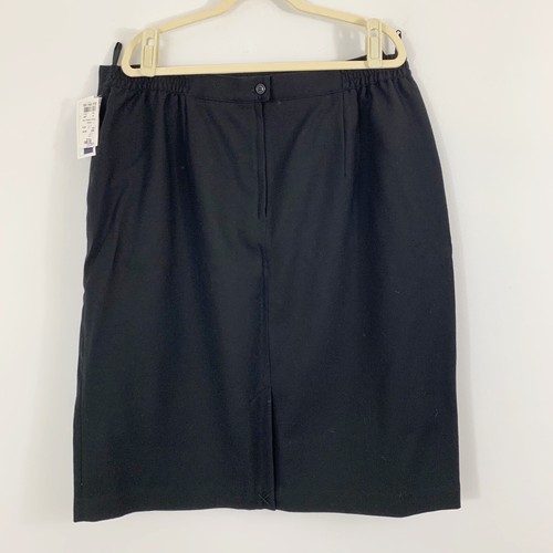 NEW Jennifer Moore Black Maxi Skirt Size 24W Wool Long Modest Work Professional - Picture 4 of 9