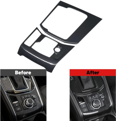 Carbon Fiber for 2017-2025 Mazda CX-5 Gear Shift Box Panel Cover Trims Sticker