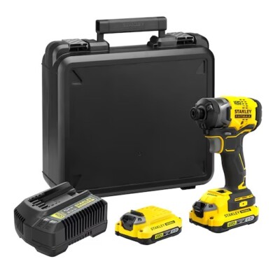 STANLEY  FATMAX 3 SPEED 18V - 2.0 AH V20 Brushless Pulse Screwdriver  