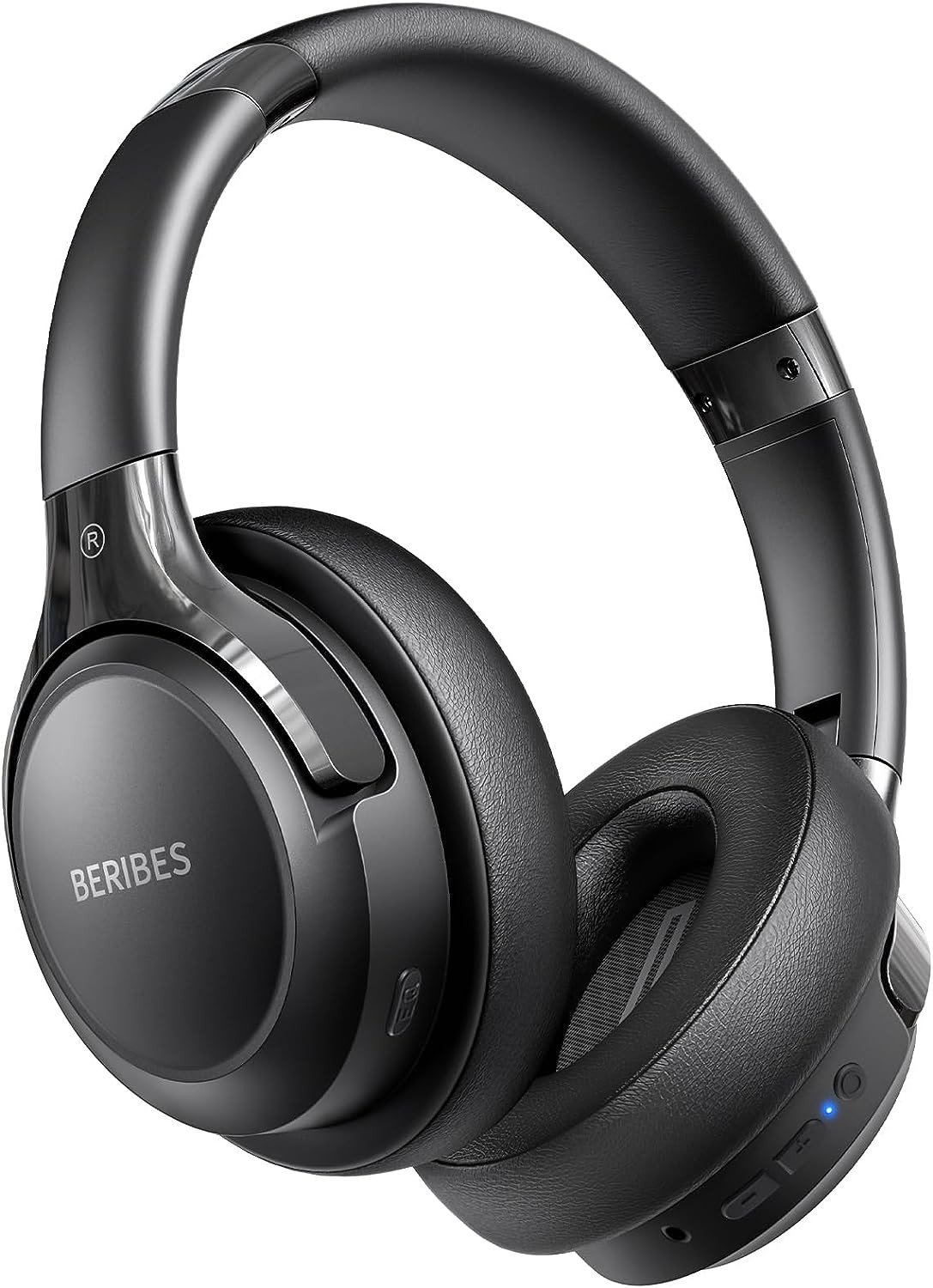 Casque Bluetooth rechargeable BERIBES circum-aural avec égaliseur audio