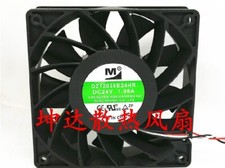 1 PCS  YM M Fan DZ12038B24HR  DC24V  1.00A 12038 12cm 3 wire High speed