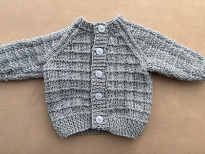 handgestrickte Baby Strickjacken 3-6 Monate