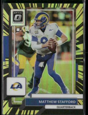 2022 Donruss Optic #115 Matthew Stafford Electricity #/65